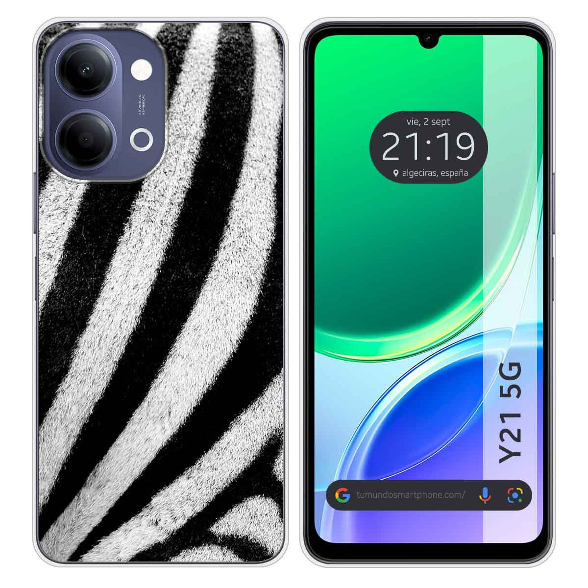 Funda Silicona para Vivo Y21 5G diseño Animal...