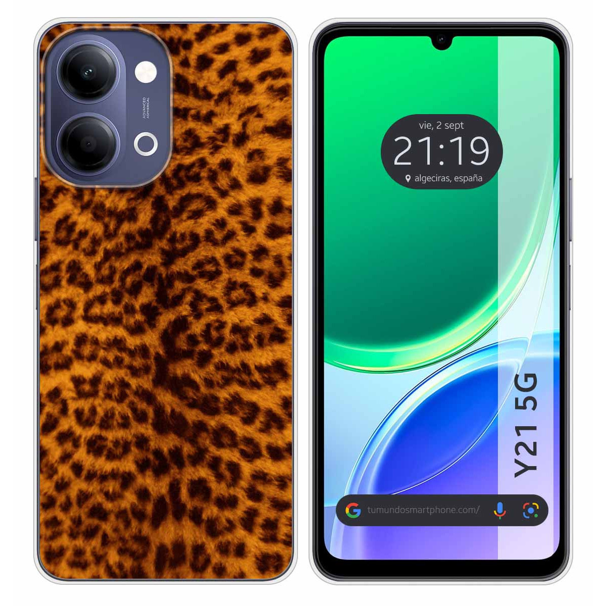 Funda Silicona para Vivo Y21 5G diseño Animal...