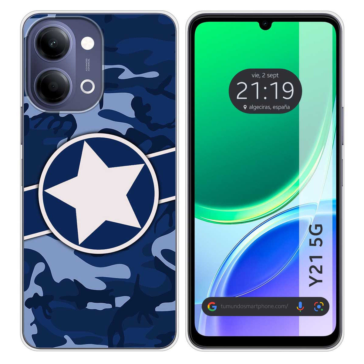 Funda Silicona para Vivo Y21 5G diseño...