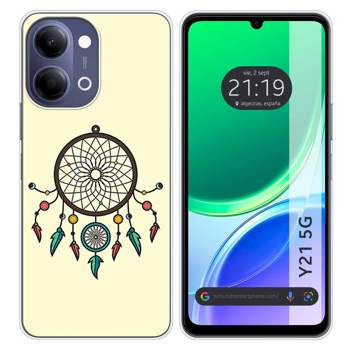 Funda Silicona para Vivo Y21 5G diseño...