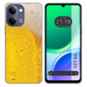 Funda Silicona para Vivo Y21 5G diseño Cerveza Dibujos