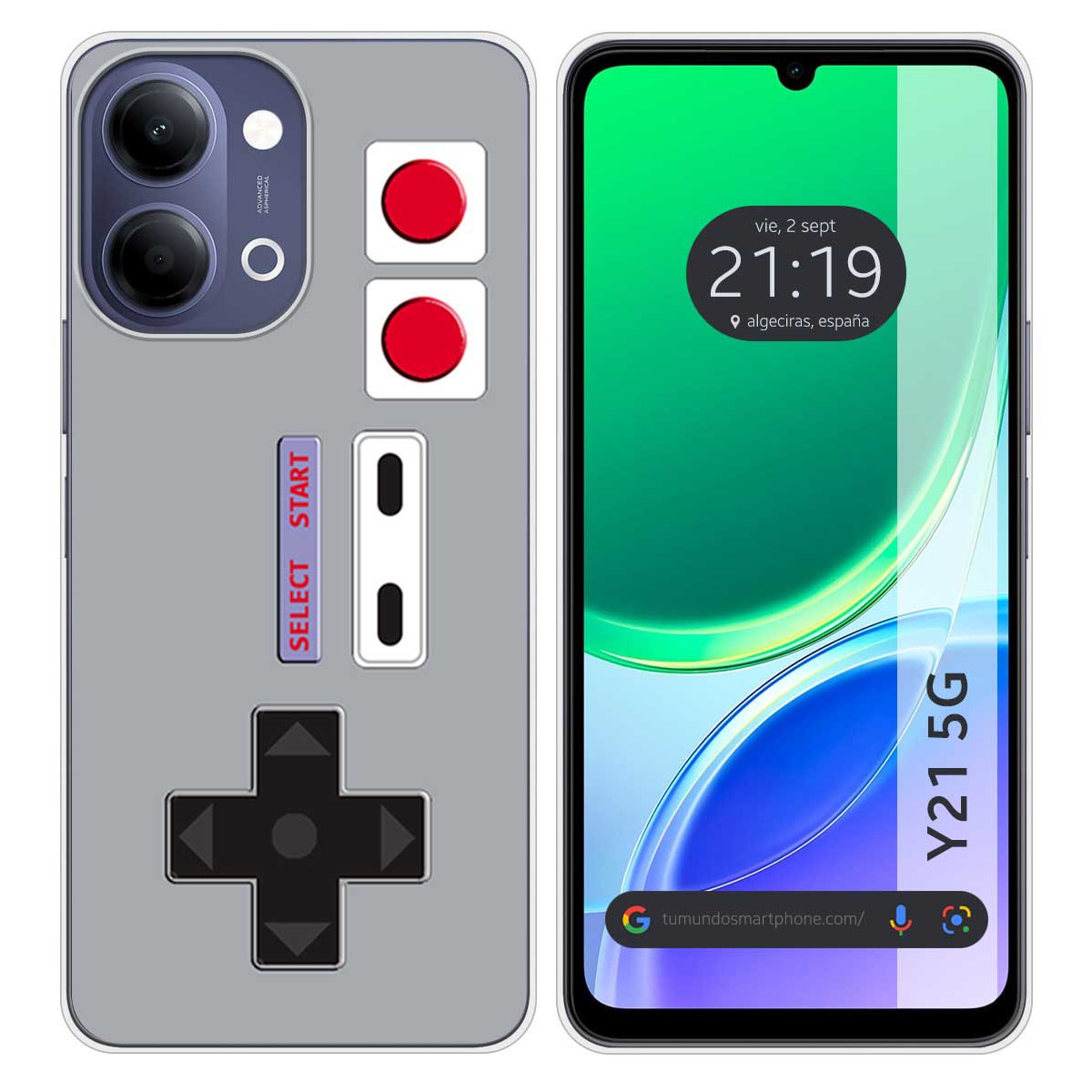 Funda Silicona para Vivo Y21 5G diseño Consola...