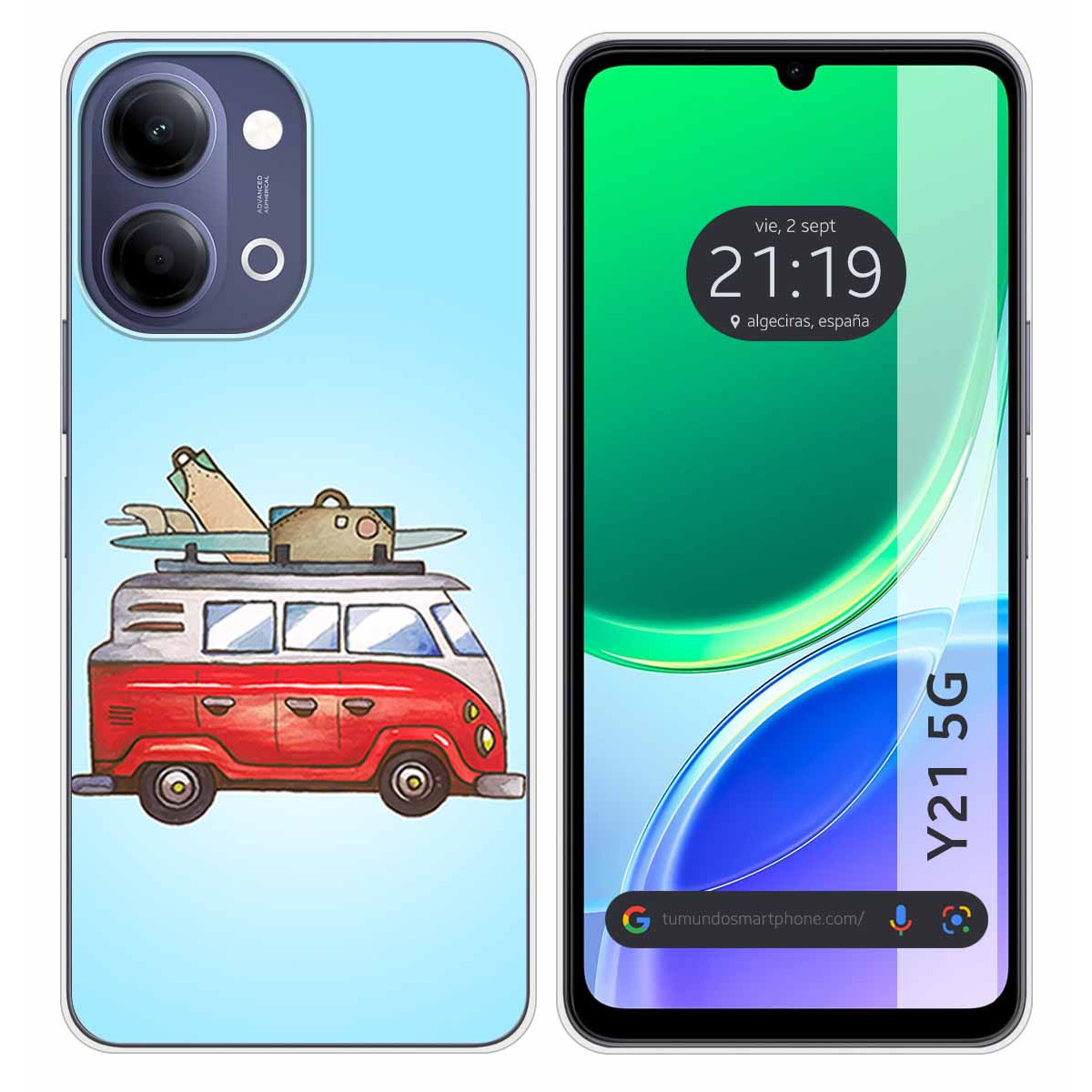 Funda Silicona para Vivo Y21 5G diseño...
