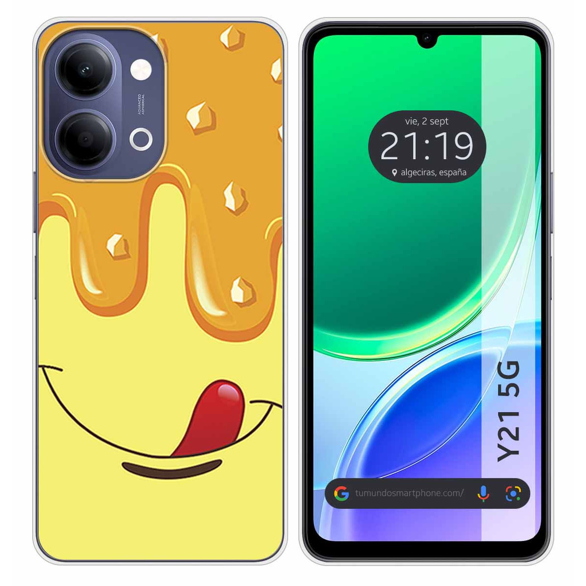Funda Silicona para Vivo Y21 5G diseño Helado...