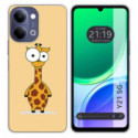 Funda Silicona para Vivo Y21 5G diseño Jirafa Dibujos