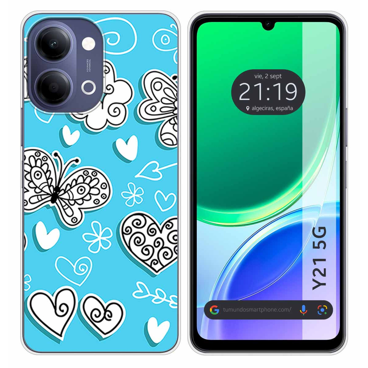 Funda Silicona para Vivo Y21 5G diseño...