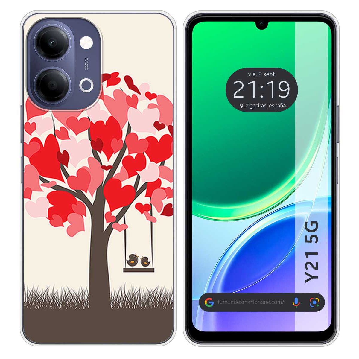 Funda Silicona para Vivo Y21 5G diseño...