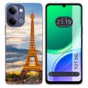 Funda Silicona para Vivo Y21 5G diseño Paris Dibujos