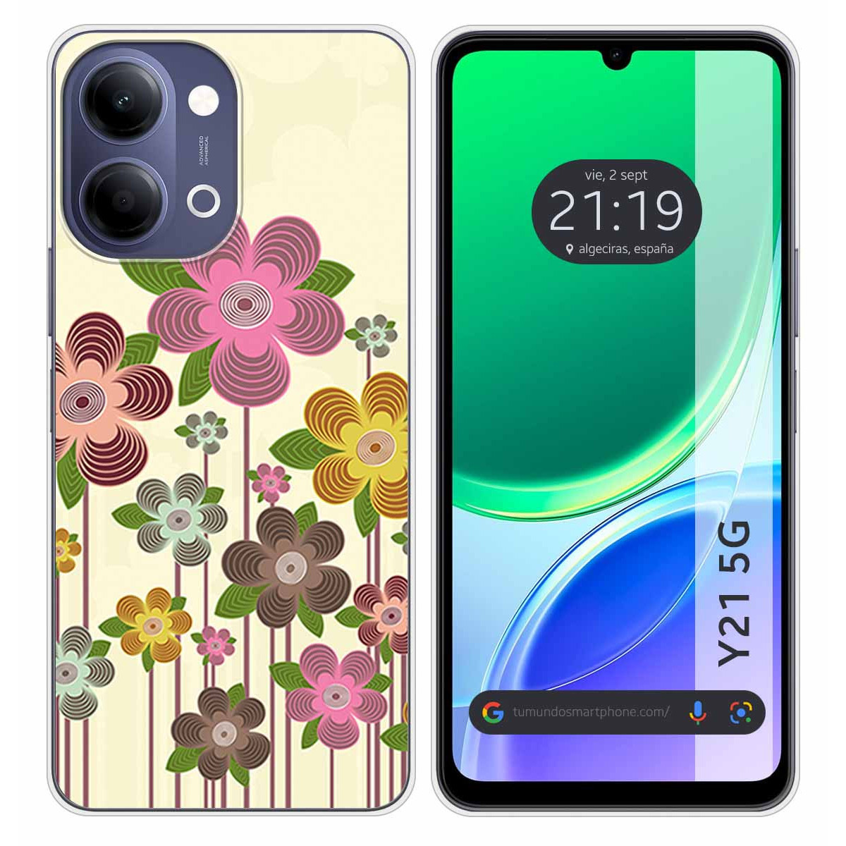 Funda Silicona para Vivo Y21 5G diseño...