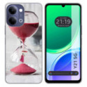 Funda Silicona para Vivo Y21 5G diseño Reloj Dibujos