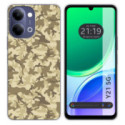 Funda Silicona para Vivo Y21 5G diseño Sand Camuflaje Dibujos