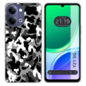 Funda Silicona para Vivo Y21 5G diseño Snow Camuflaje Dibujos