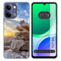 Funda Silicona para Vivo Y21 5G diseño Sunset Dibujos