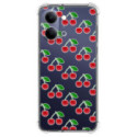 Funda Silicona Antigolpes para Vivo Y21 5G diseño Cerezas Dibujos