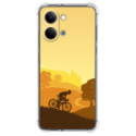 Funda Silicona Antigolpes para Vivo Y21 5G diseño Ciclista Dibujos