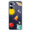 Funda Silicona Antigolpes para Vivo Y21 5G diseño Espacio Dibujos