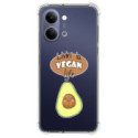 Funda Silicona Antigolpes para Vivo Y21 5G diseño Vegan Life Dibujos