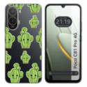 Funda Silicona Transparente para Xiaomi Poco C81 Pro 4G diseño Cactus Dibujos