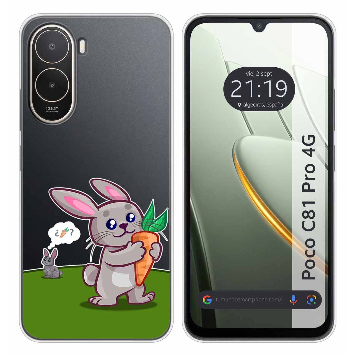 Funda Silicona Transparente para Xiaomi Poco...