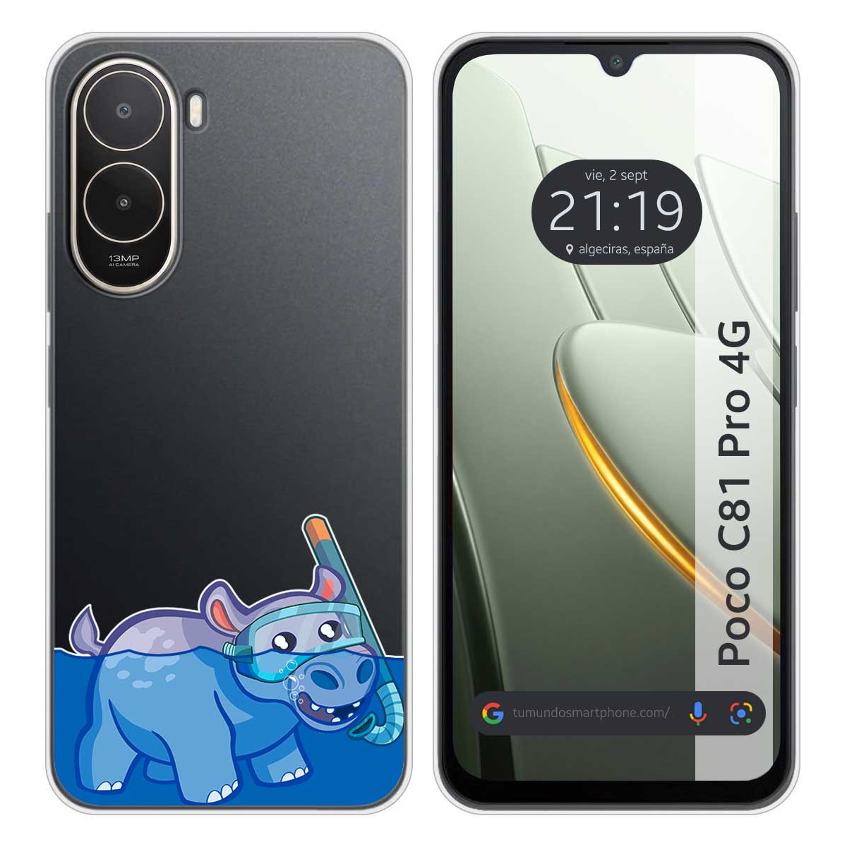 Funda Silicona Transparente para Xiaomi Poco...