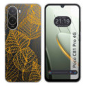 Funda Silicona Transparente para Xiaomi Poco C81 Pro 4G diseño Hojas Dibujos