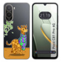 Funda Silicona Transparente para Xiaomi Poco C81 Pro 4G diseño Jirafa Dibujos