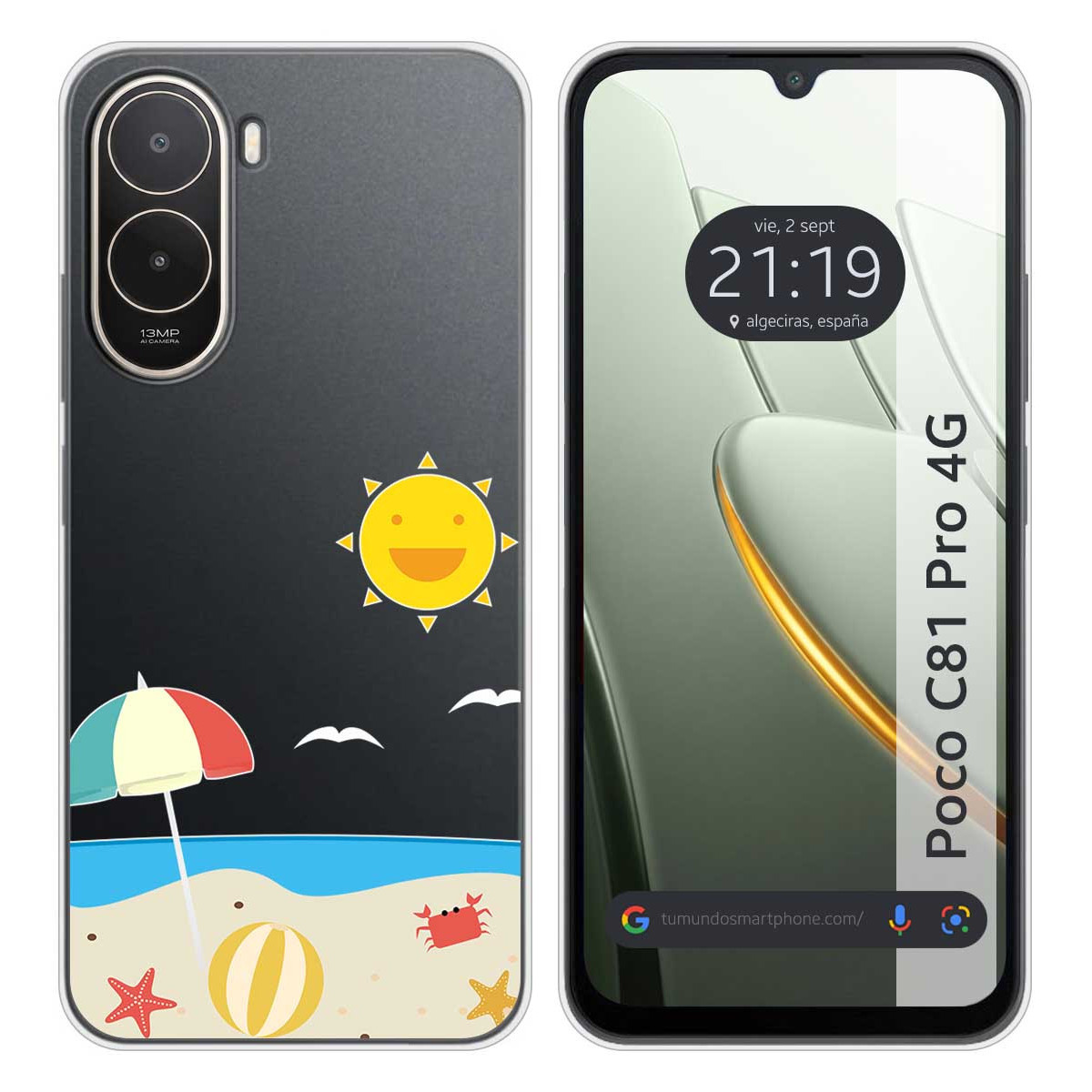 Funda Silicona Transparente para Xiaomi Poco...