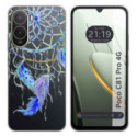 Funda Silicona Transparente para Xiaomi Poco C81 Pro 4G diseño Plumas Dibujos