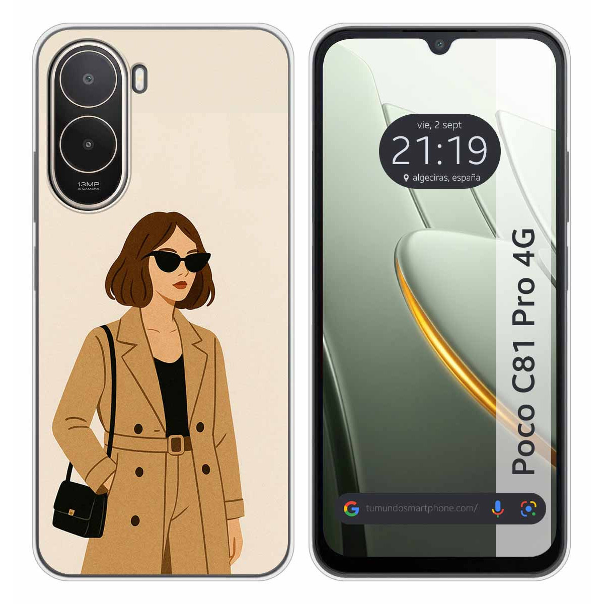 Funda Silicona para Xiaomi Poco C81 Pro 4G...