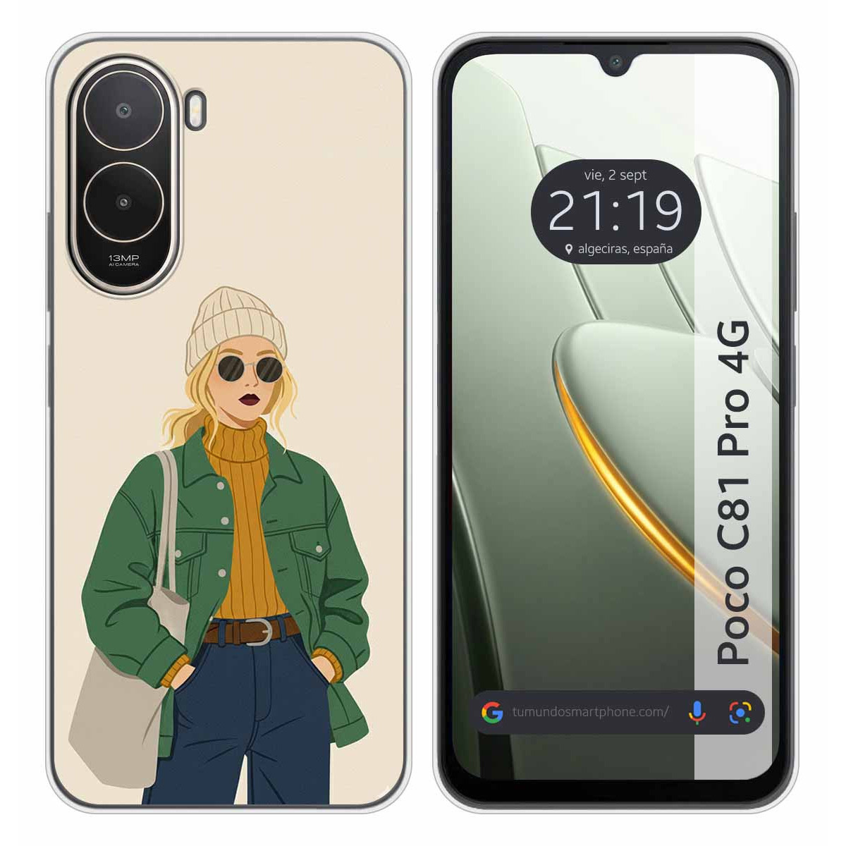 Funda Silicona para Xiaomi Poco C81 Pro 4G...