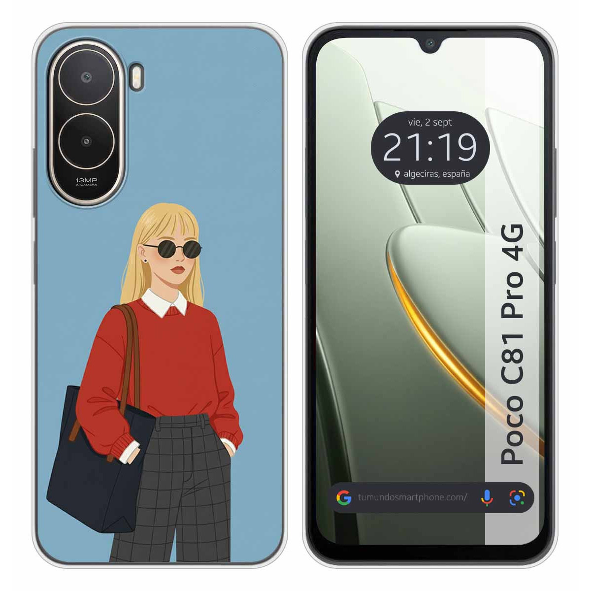 Funda Silicona para Xiaomi Poco C81 Pro 4G...