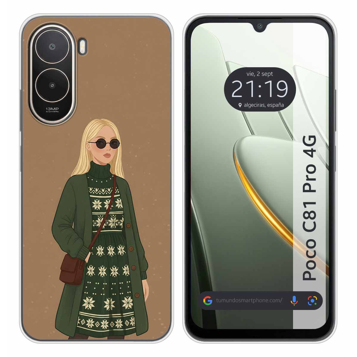 Funda Silicona para Xiaomi Poco C81 Pro 4G...