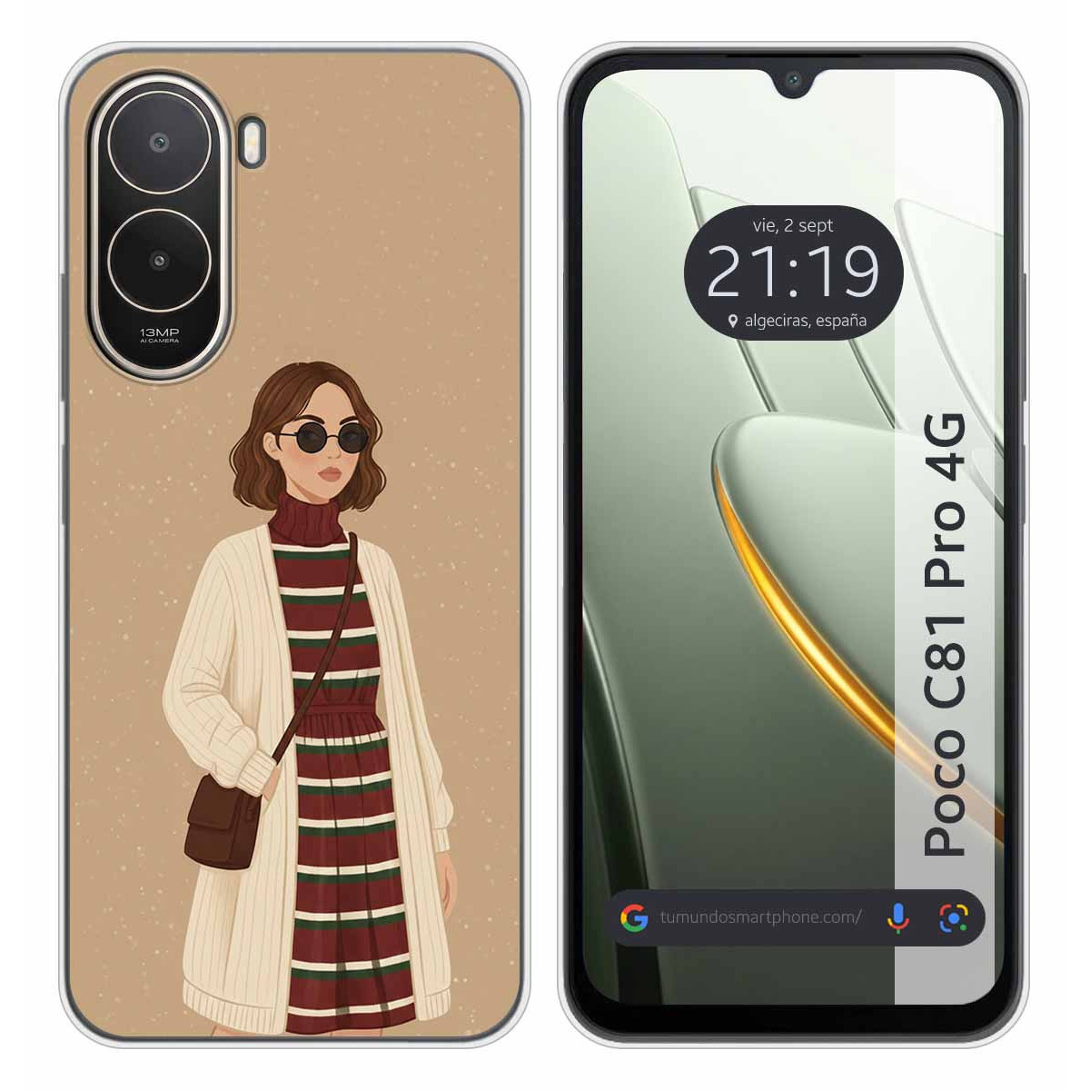 Funda Silicona para Xiaomi Poco C81 Pro 4G...