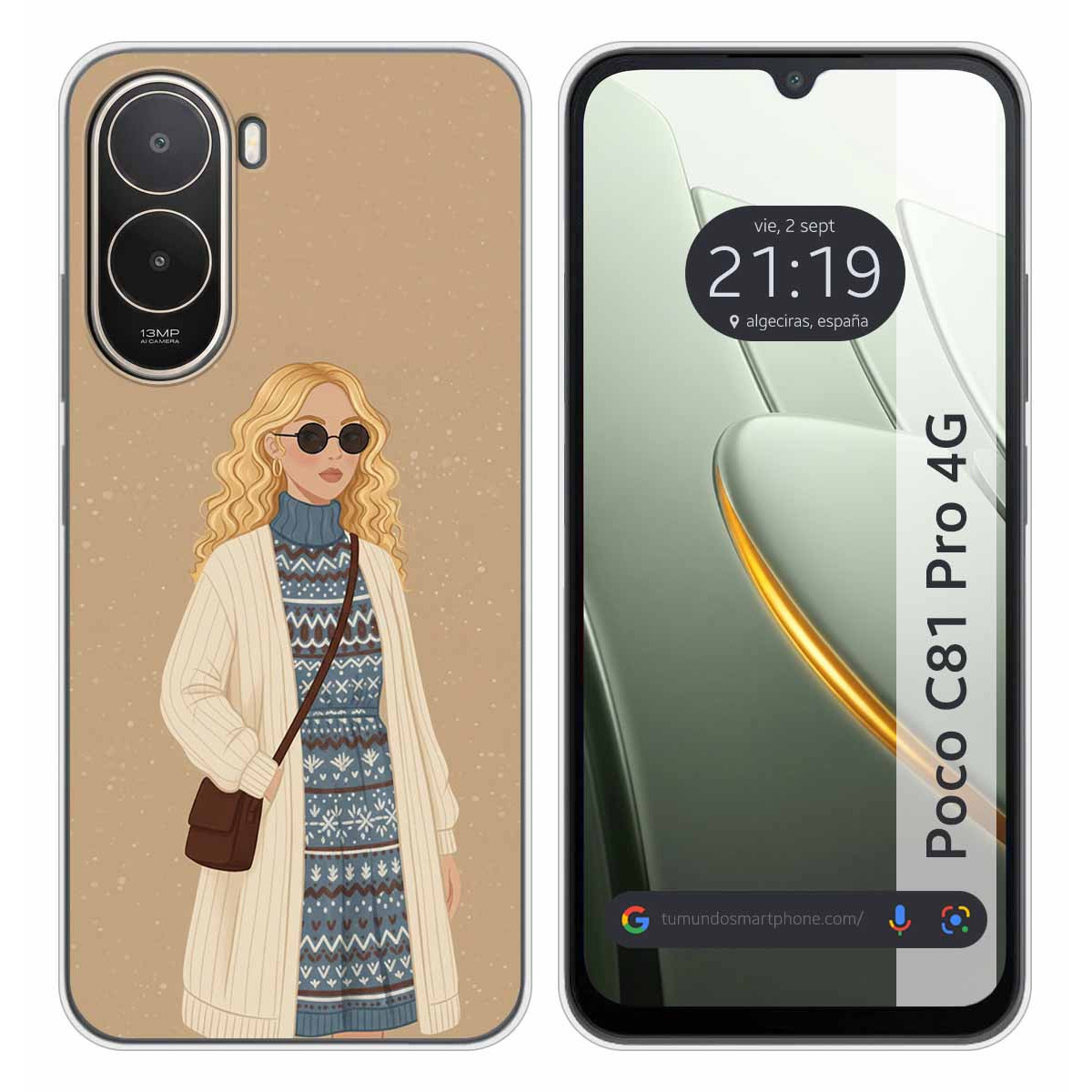 Funda Silicona para Xiaomi Poco C81 Pro 4G...