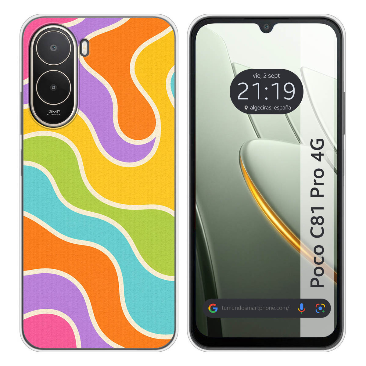 Funda Silicona para Xiaomi Poco C81 Pro 4G...