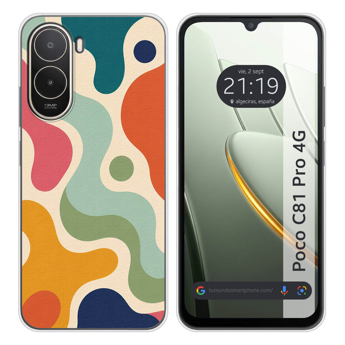 Funda Silicona para Xiaomi Poco C81 Pro 4G...