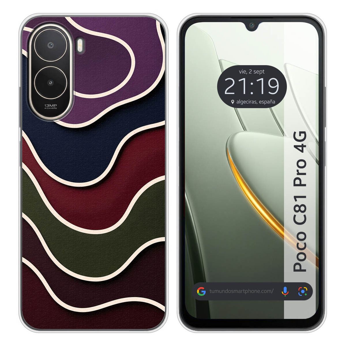 Funda Silicona para Xiaomi Poco C81 Pro 4G...