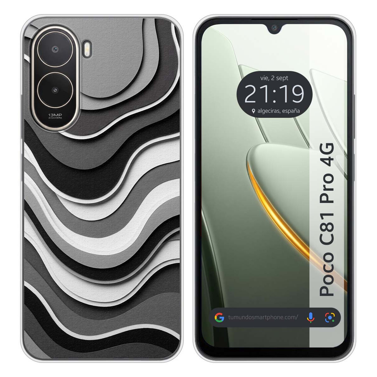 Funda Silicona para Xiaomi Poco C81 Pro 4G...