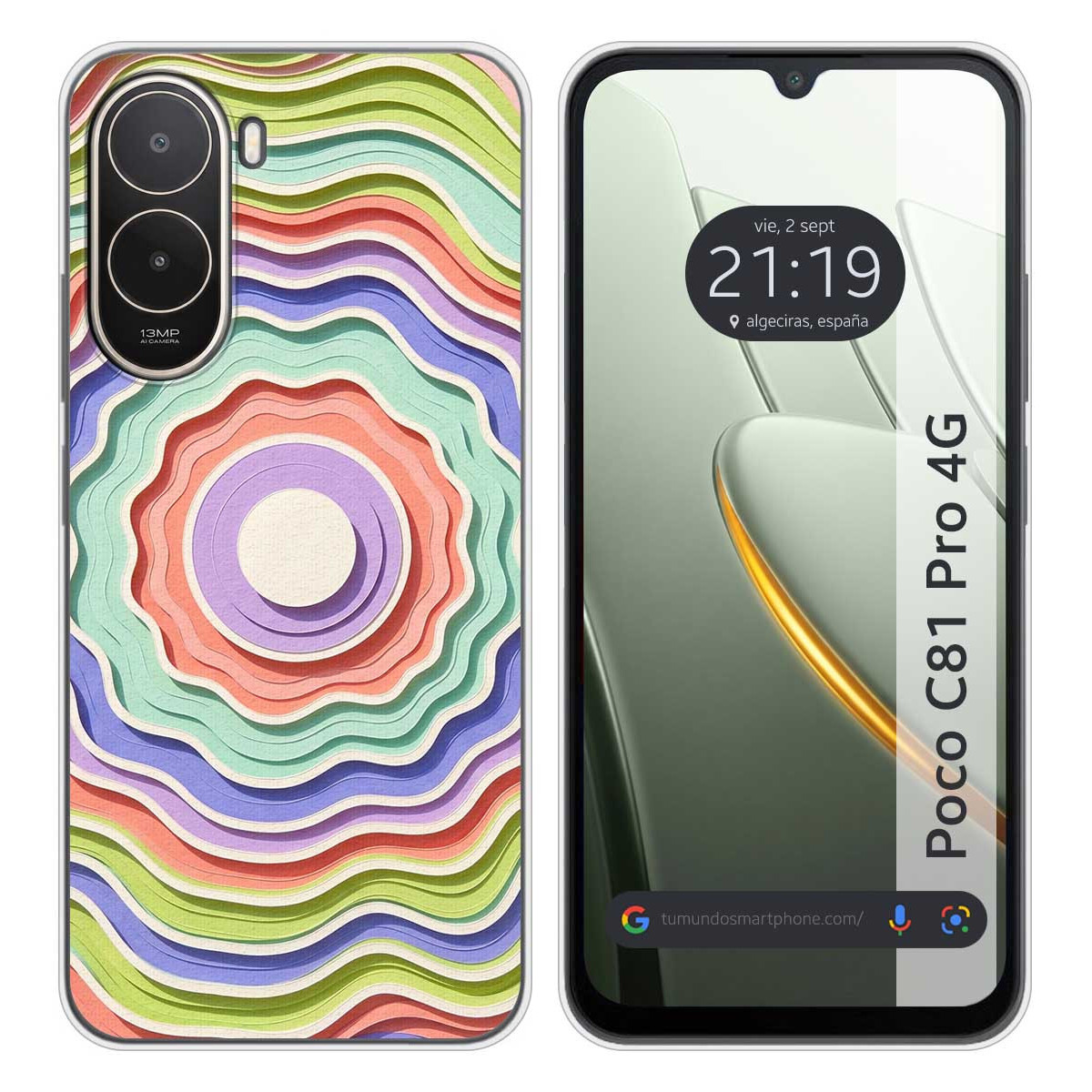 Funda Silicona para Xiaomi Poco C81 Pro 4G...