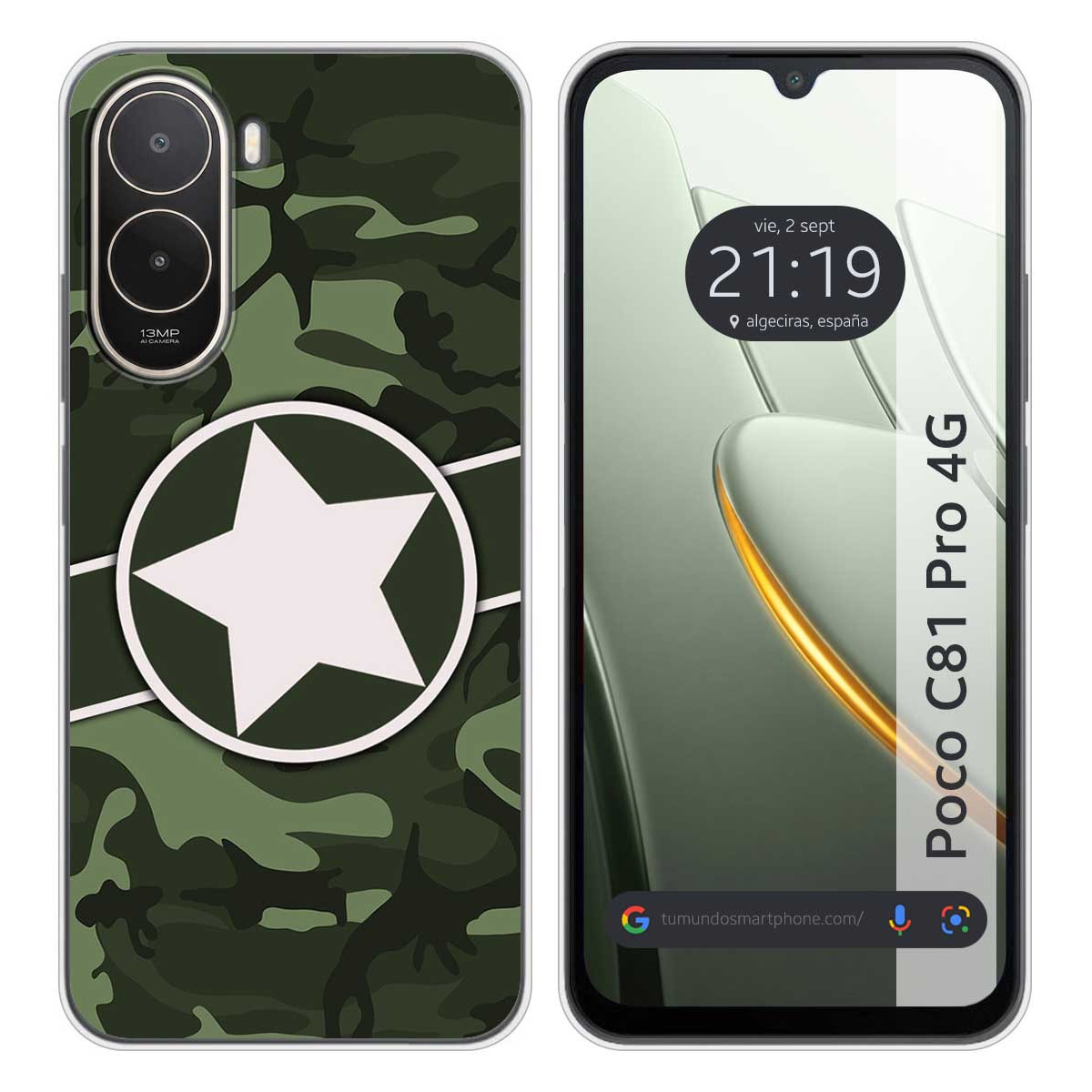 Funda Silicona para Xiaomi Poco C81 Pro 4G...