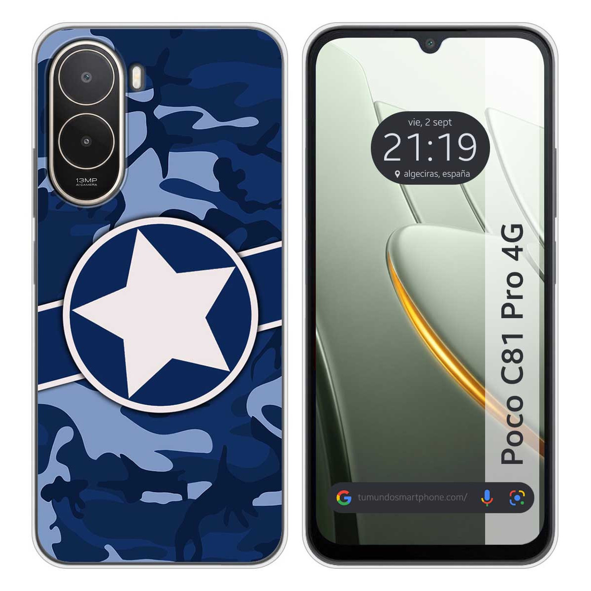 Funda Silicona para Xiaomi Poco C81 Pro 4G...