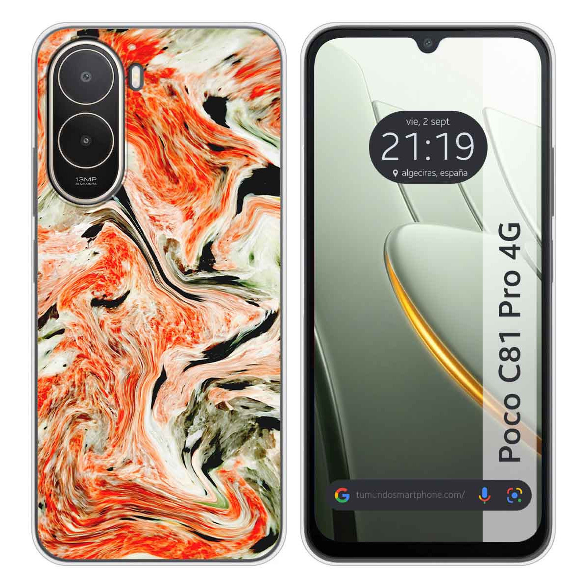 Funda Silicona para Xiaomi Poco C81 Pro 4G...
