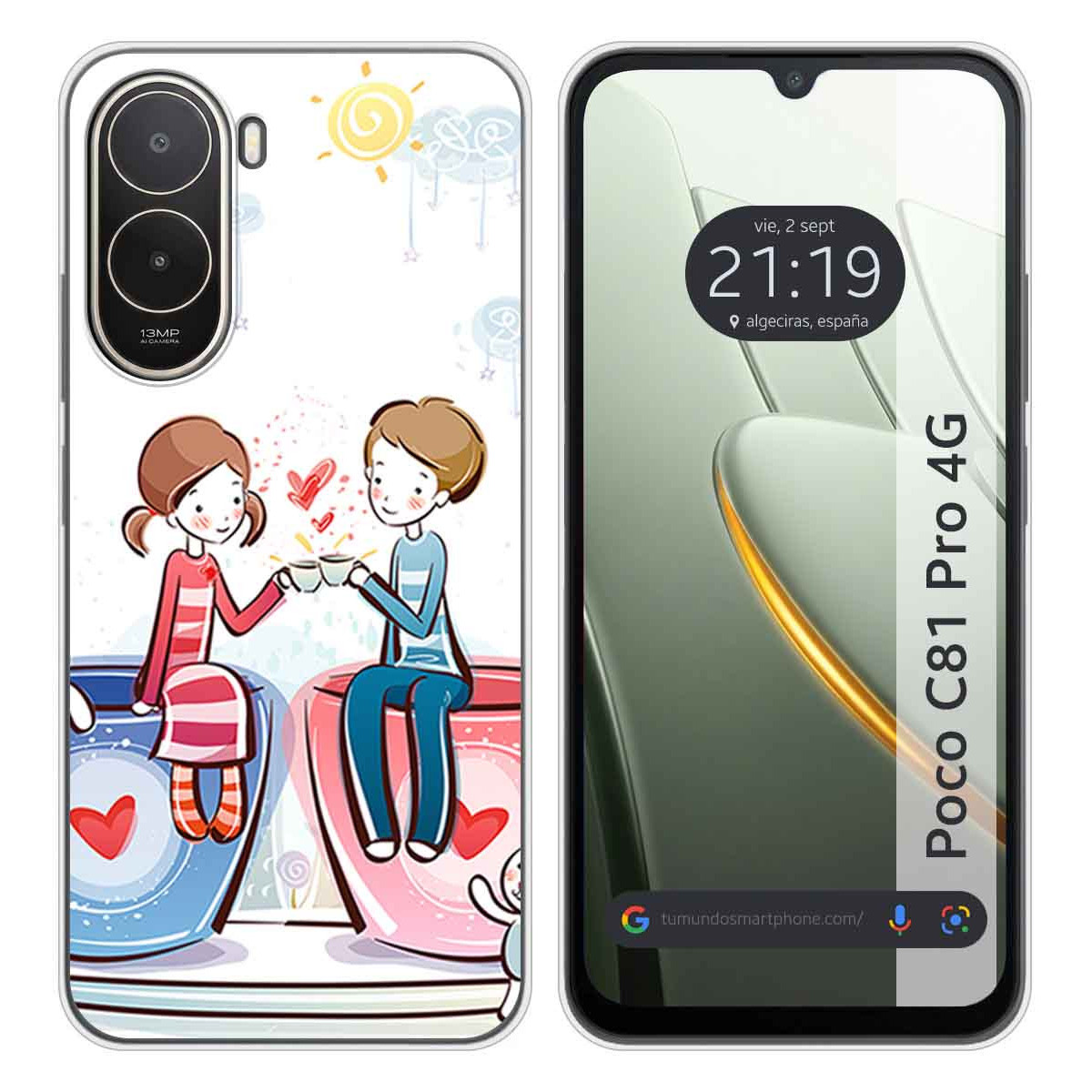 Funda Silicona para Xiaomi Poco C81 Pro 4G...