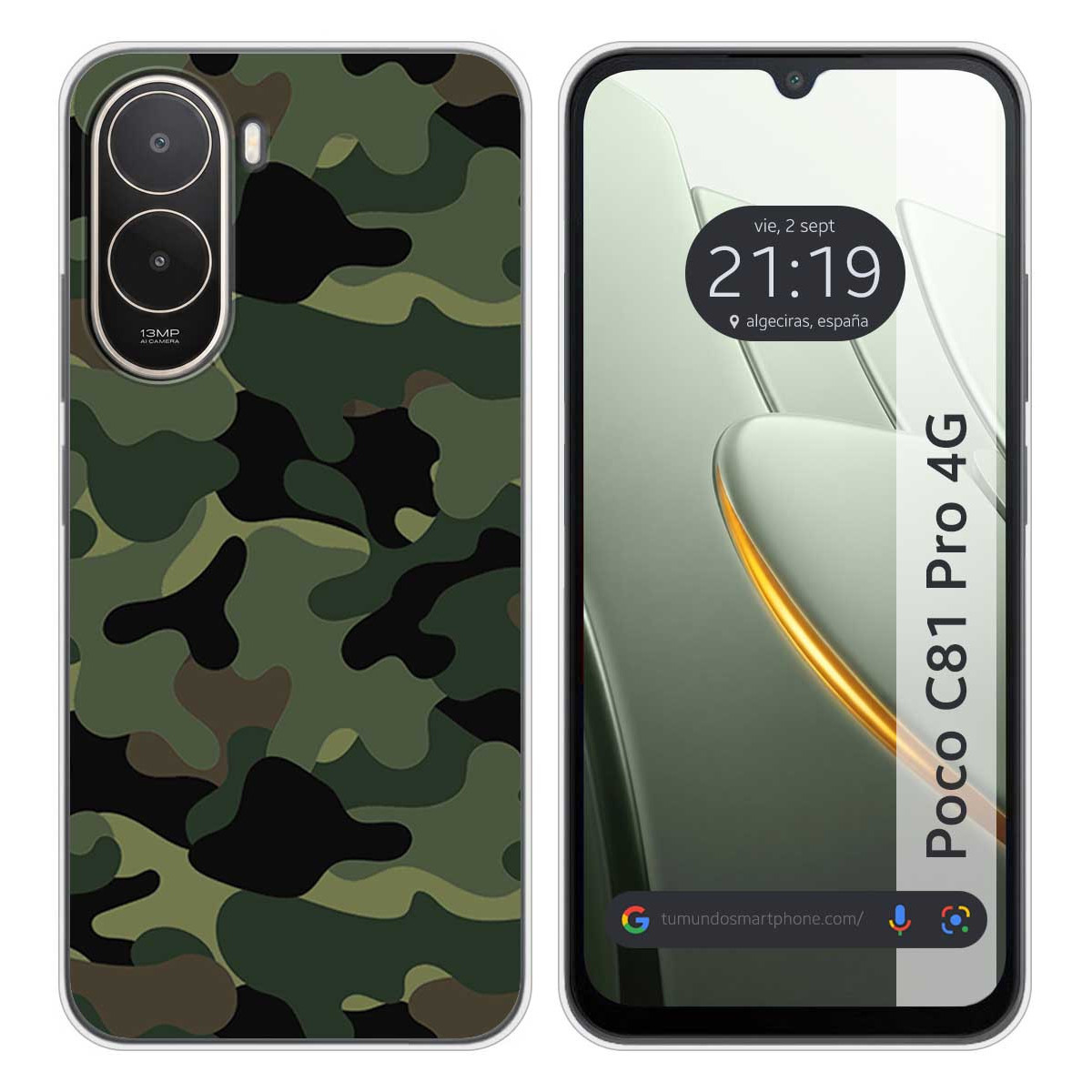 Funda Silicona para Xiaomi Poco C81 Pro 4G...