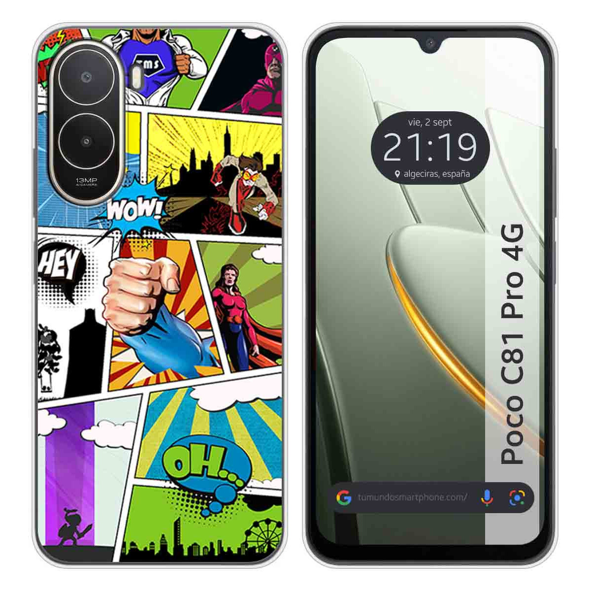 Funda Silicona para Xiaomi Poco C81 Pro 4G...
