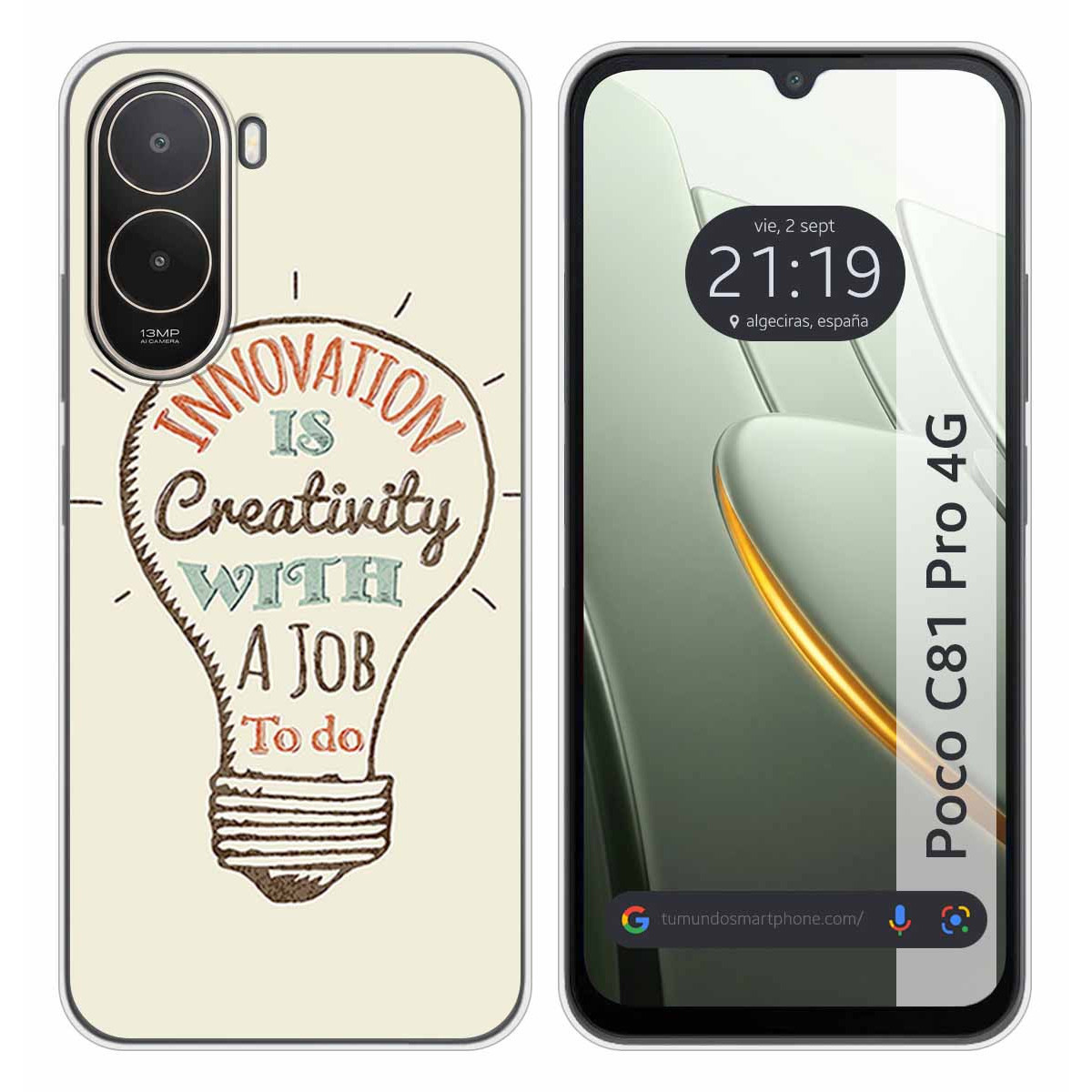 Funda Silicona para Xiaomi Poco C81 Pro 4G...