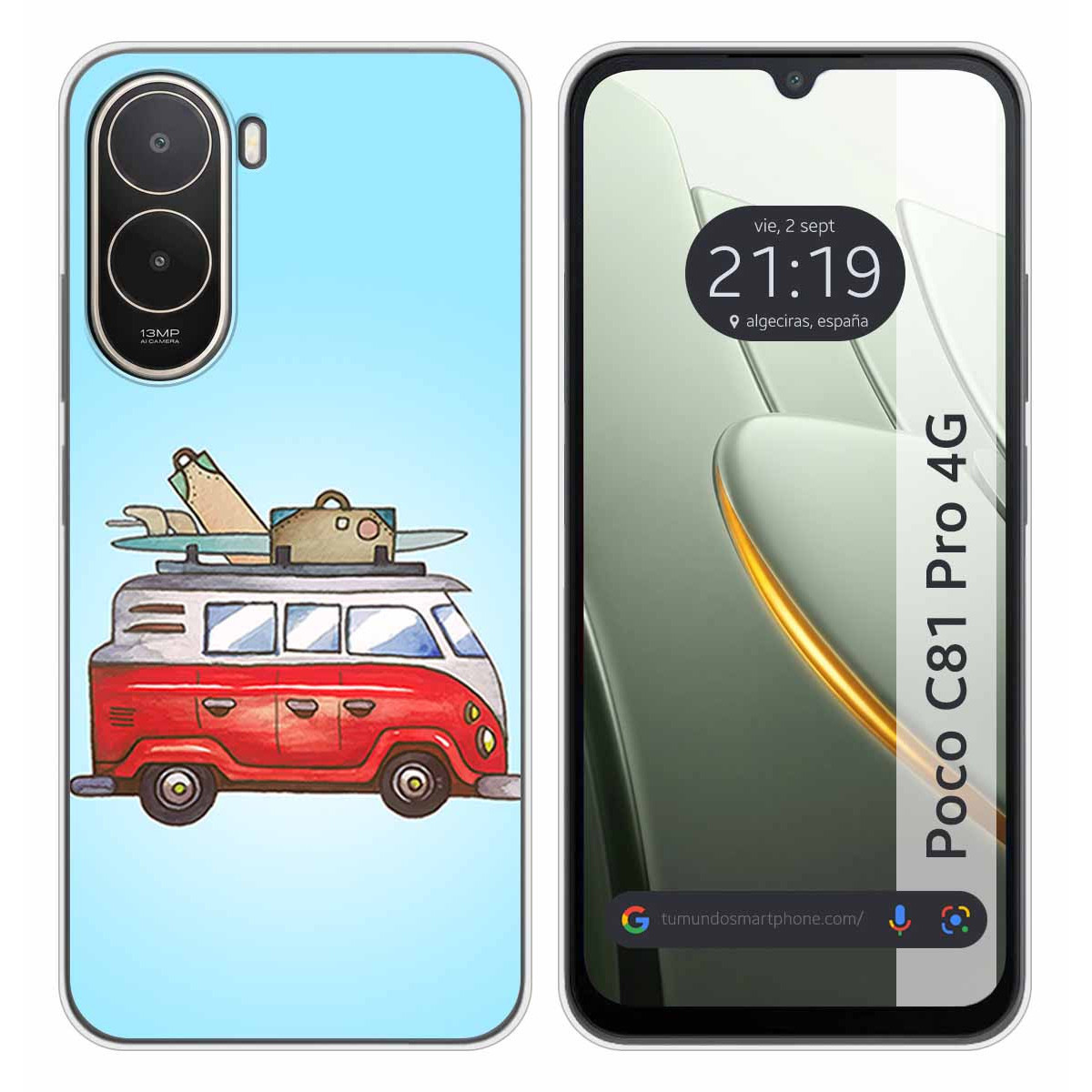 Funda Silicona para Xiaomi Poco C81 Pro 4G...
