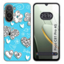 Funda Silicona para Xiaomi Poco C81 Pro 4G diseño Mariposas Dibujos
