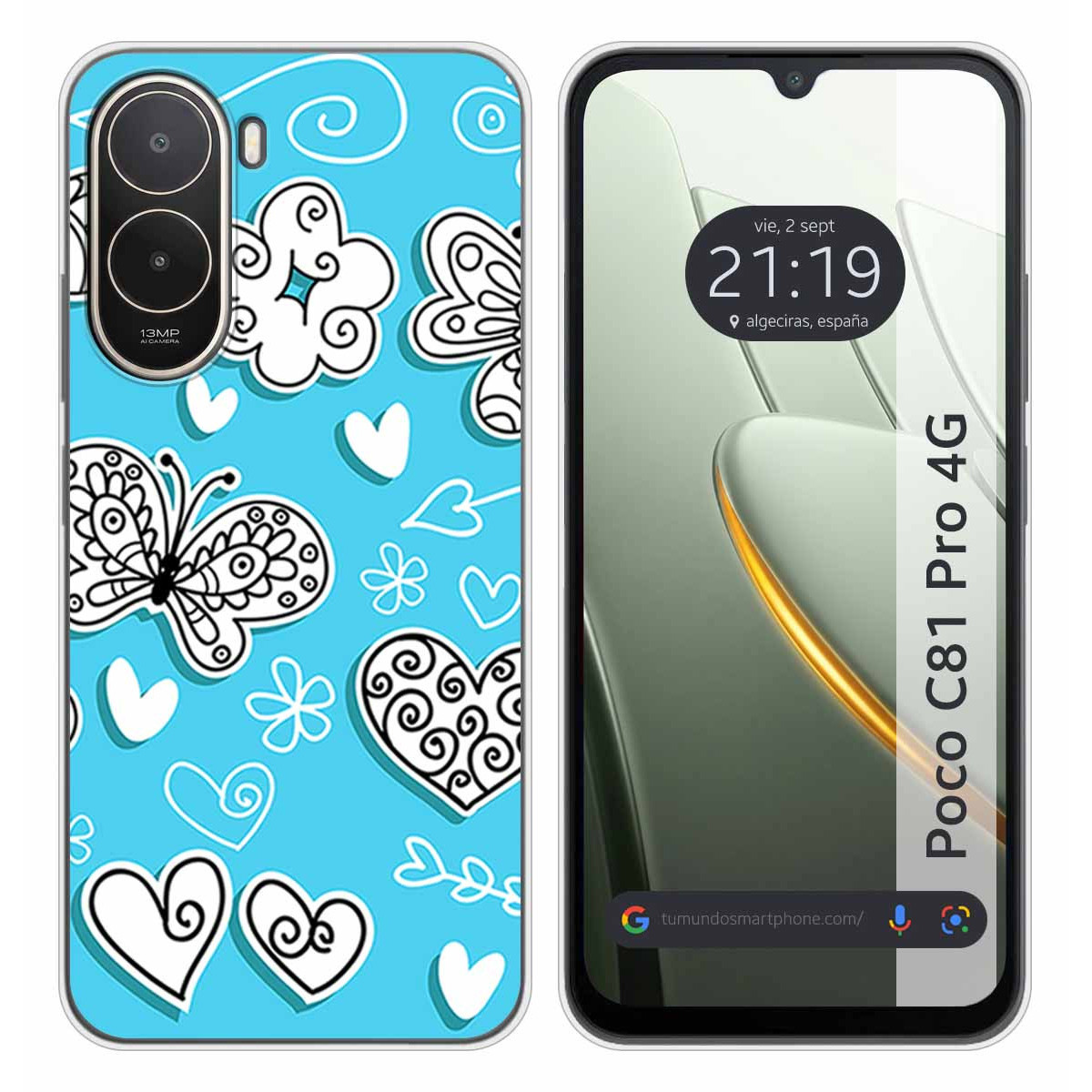 Funda Silicona para Xiaomi Poco C81 Pro 4G...