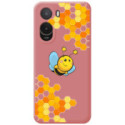 Funda Silicona Líquida Rosa para Xiaomi Poco C81 Pro 4G diseño Abeja Dibujos